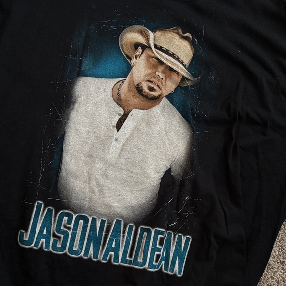 Tops - Jason Aldean Graphic T Burn It Down Tour
